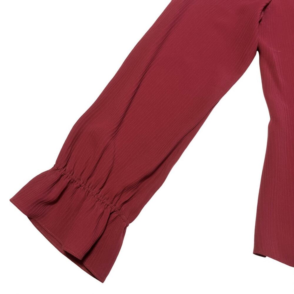 Vintage Talbots Silk Button Up Blouse Shirt Size … - image 4